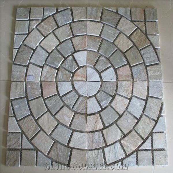 Mosaic Tiles, Waterjet Pattern, Stone Mosaic
