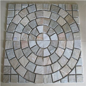 Mosaic Tiles, Waterjet Pattern, Stone Mosaic