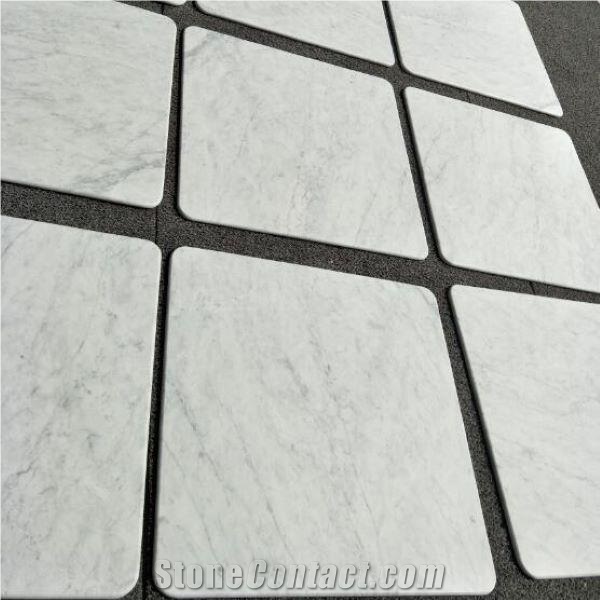 White Carrara Marble Lightweight Coffee Table