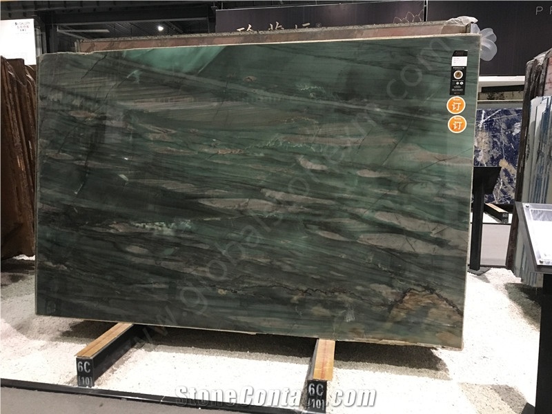 Pampers Green Quartzite Tiles Slabs Exotic