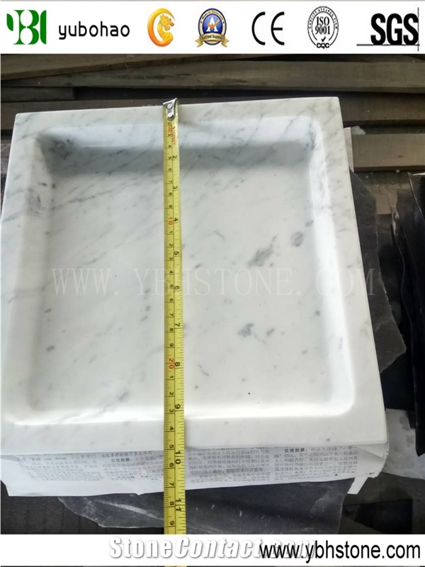 Carrara White/Honed Marble Dining Dished