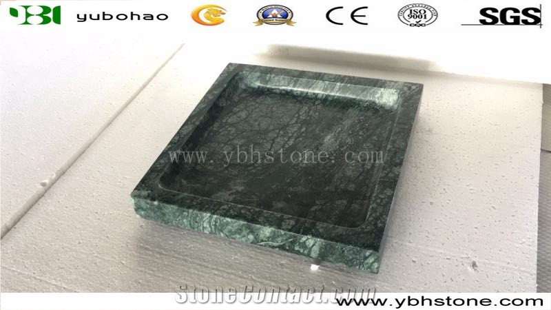 Indian Green/Honed Marble Kitchen Trays