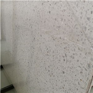 Artificial Stone White Terrazzo Slabs for Flooring