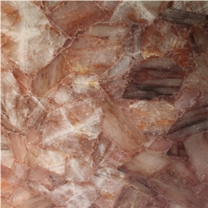 Crystal Orange Agate Semiprecious Stone