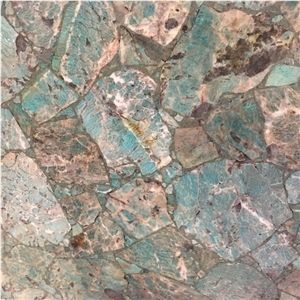 Green Amazonite Semiprecious Stone Slabs