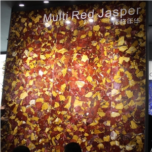 Multi Red Jasper Semiprecious Stone