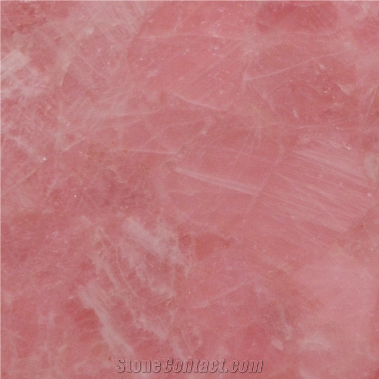 Pink Crystal Semiprecious Stone Slabs