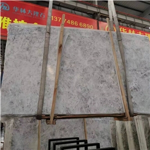 Polish White Marble with Grey Veins Slab for Floor
