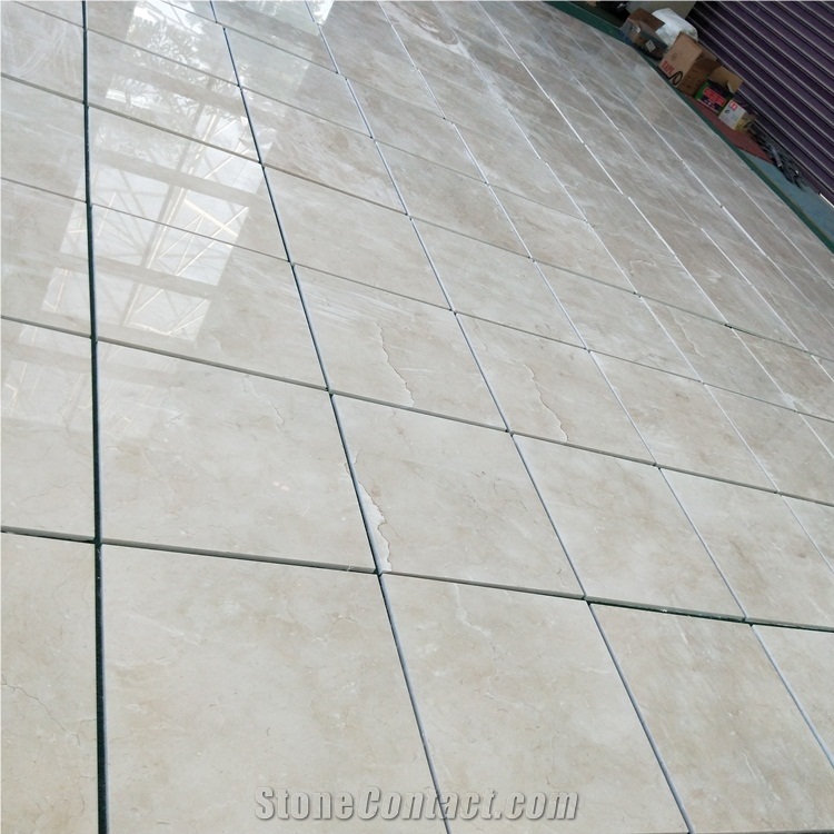 Spain Beige Marble Crema Marfil Tiles 24x24 Inch