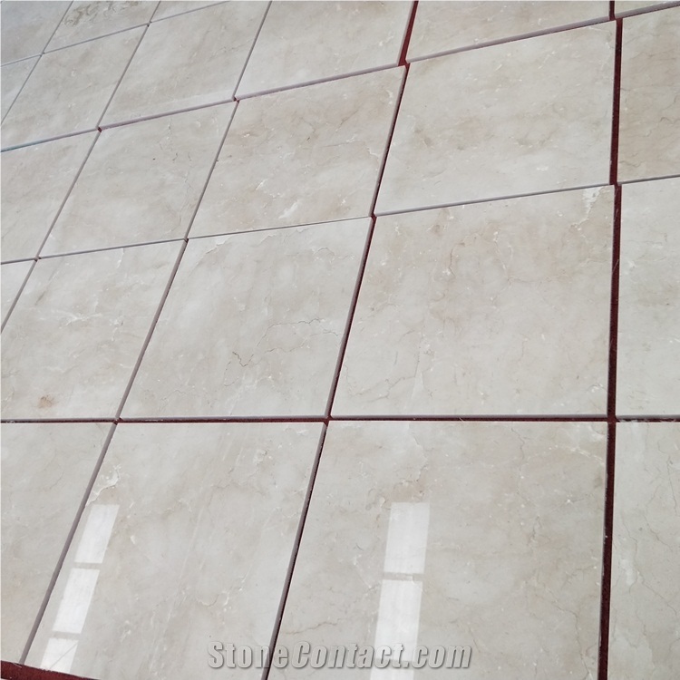 Spain Beige Marble Crema Marfil Tiles 24x24 Inch
