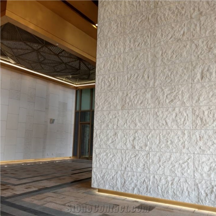 Split Surface Moca Beige Limestone Tiles for Wall