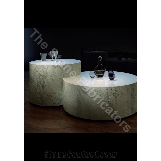 Multi Color Slate Stone Veneer Sheet, Slate Stone Thin Flexible Fabric Fleece Veneer
