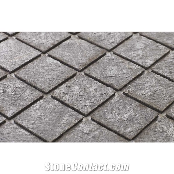 Silver Grey Mosaic Stone