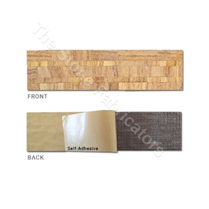 Teak Wood Sandstone Peel&Stick Veneer Stone Wall Panel