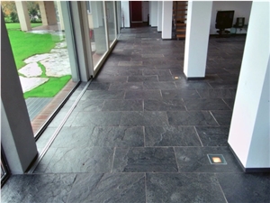 Black Natural Flooring Stone Tiles Paving Stone