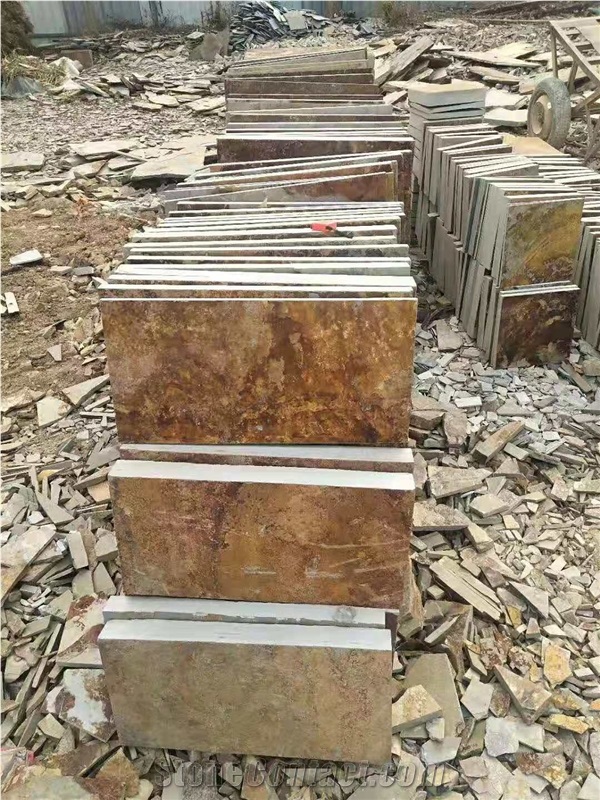 China Rusty Wall Cladding Flooring Stone