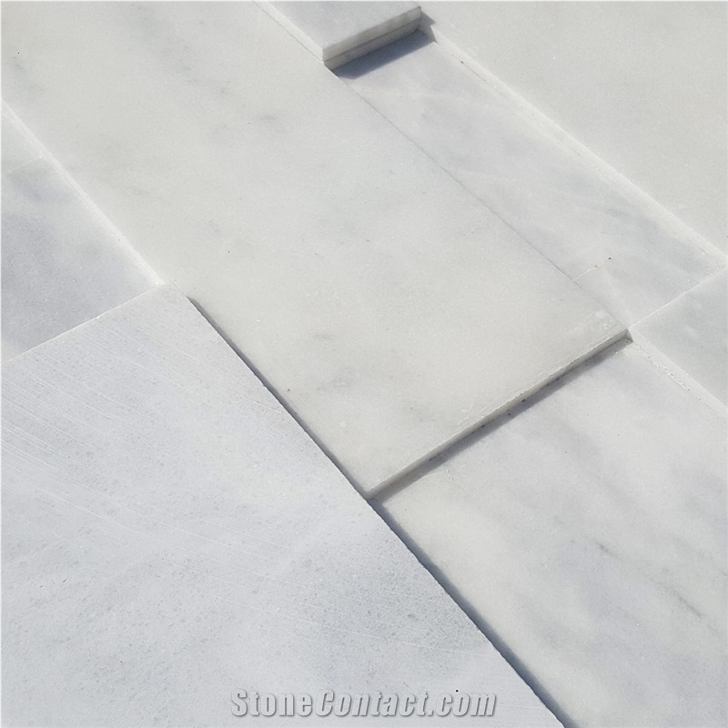 Carrara White Polished Marble Facade