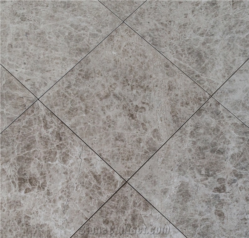 Tundra Light Gray Marble Tile