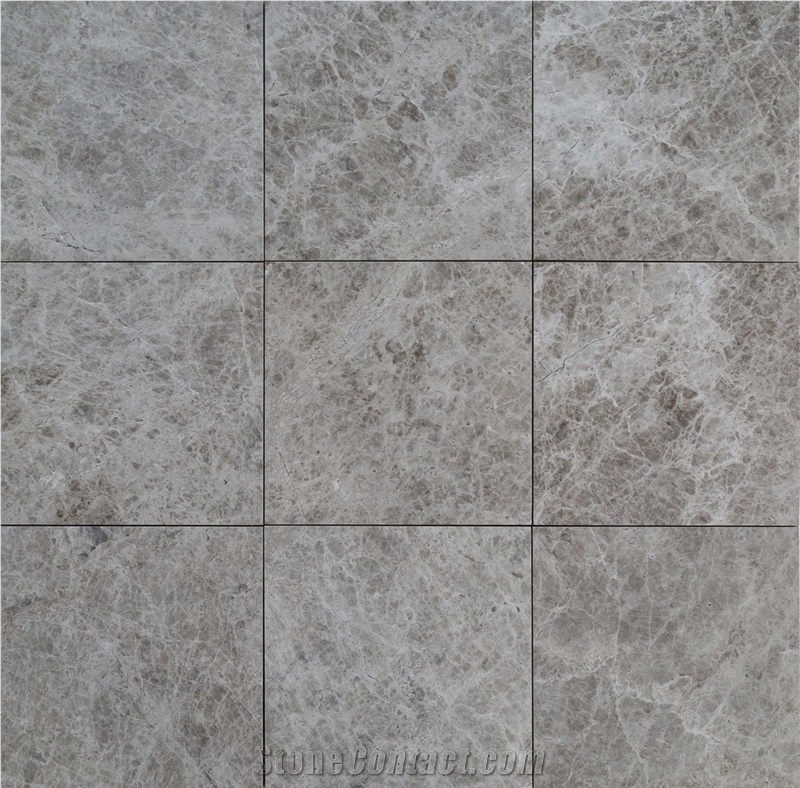Tundra Light Gray Marble Tile