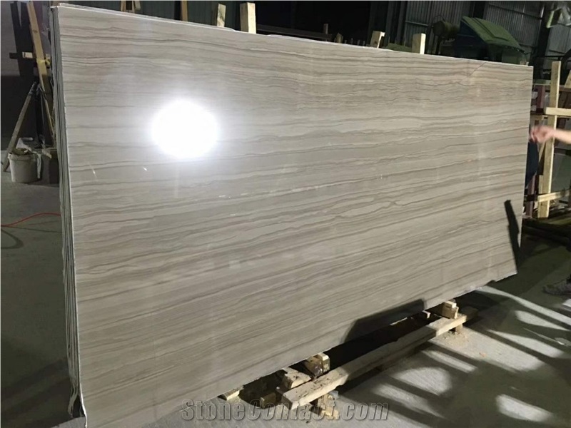 Athens Wood Grain Marble Slabs Floor Application