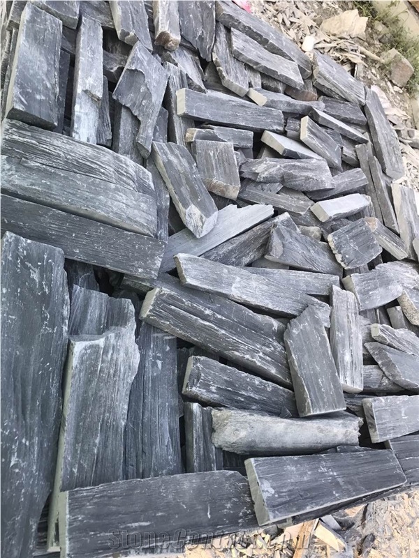 Cement Stone Panel,Loose Stone Black Slate