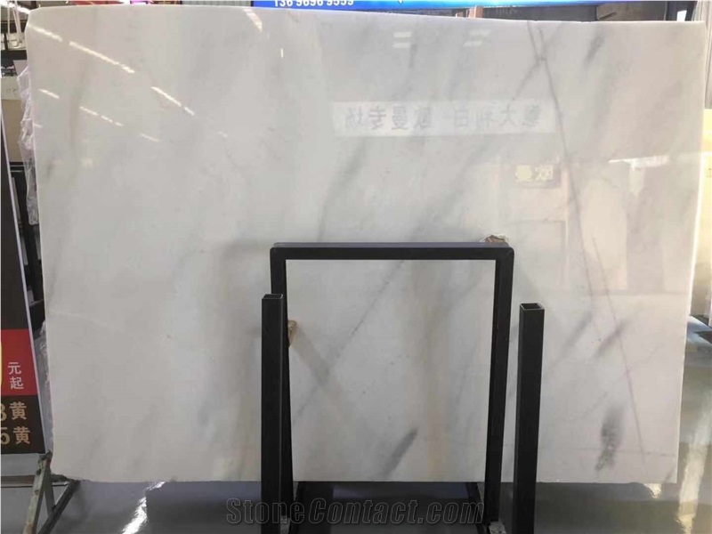 Classic Polaris White Marble Wall Covering
