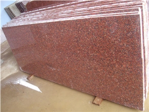 Red India Granite Stone Slabs Wall Application