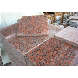 Red Maple Granite Staircase
