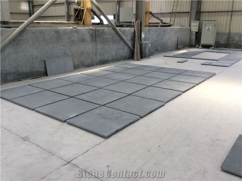 Angola Black Granite Wall Application Kitchen Tile