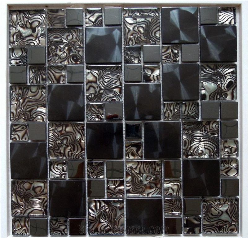 Bathroom Kitchen Of Stone Stainless Mosaic Tiles