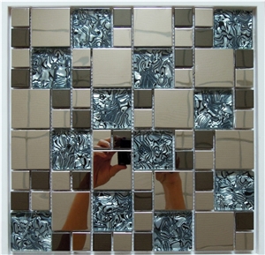 Bathroom Kitchen Of Stone Stainless Mosaic Tiles