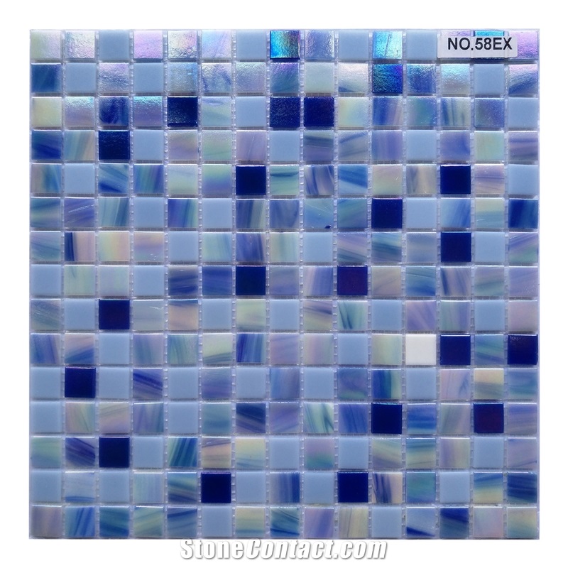 Cheap China Glass Artificial Mosaic Tiles Kitchen
