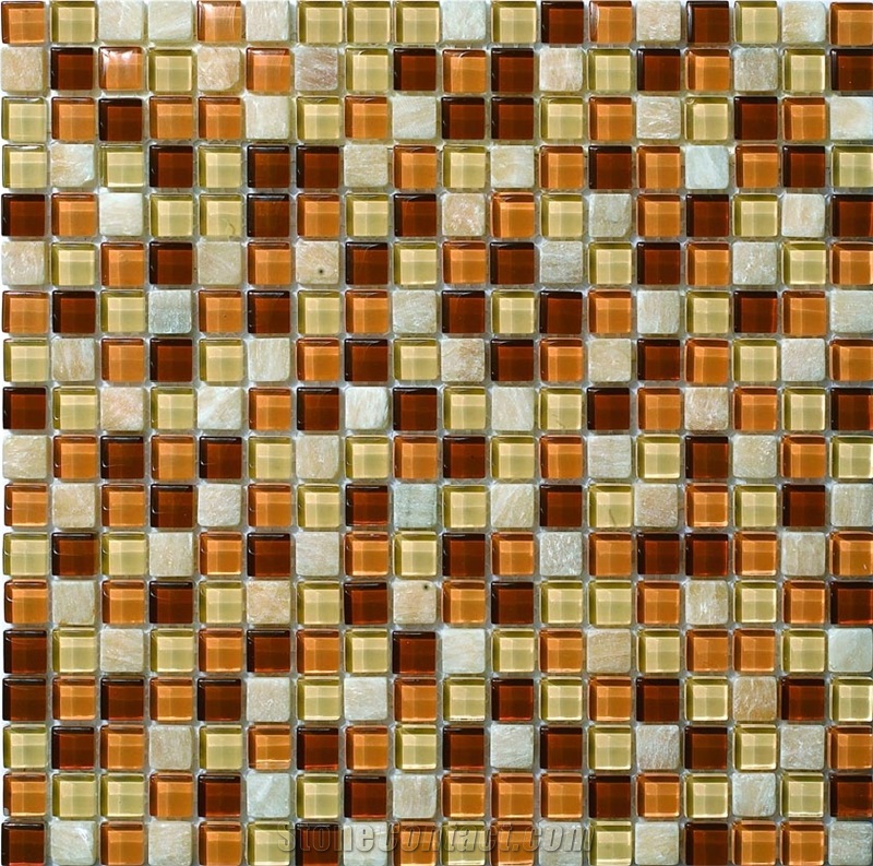 Home Hotel Decoration Stone Crystal Mosaic Tiles