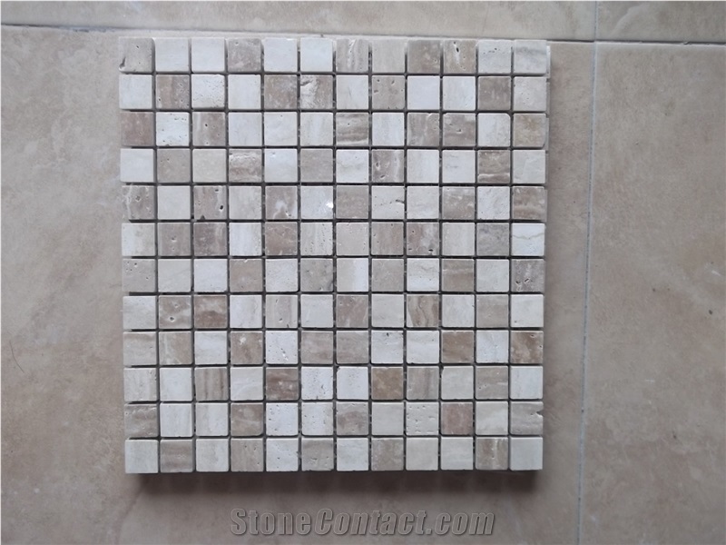 Marble Mosaic Bathroom Tile Polished Natural Stone