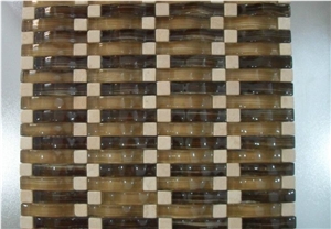 Mosaic Glass Stone Tiles for Bathroom Kitchen
