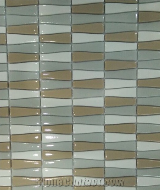 Mosaic Glass Stone Tiles for Bathroom Kitchen