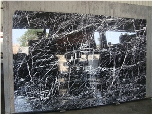 Nero Marquina Marble Floor Wall Covering Slabs
