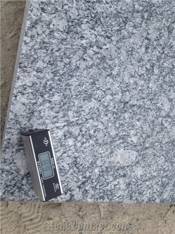 Polished China Spray White Granite Grey Stone Ties