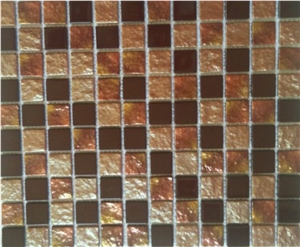 Polished Glass China Stone Mosaic Tiles Decoration