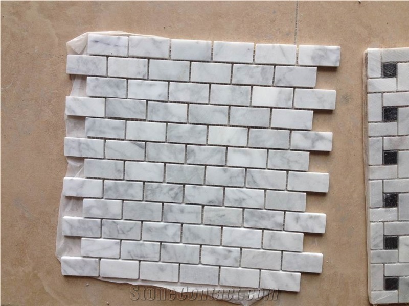 Polished Natural Stone Marble Mosaic Bathroom Tile