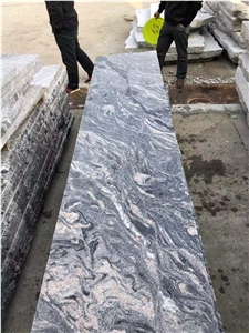Polished Short Slabs Of China Juparana Granite
