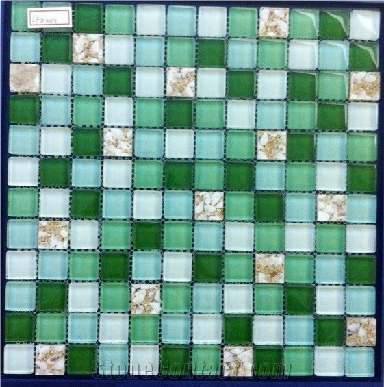 Simple Design China Stone Crystal Mosaic Tiles