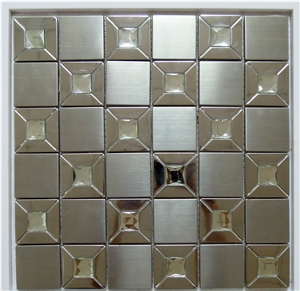 Stone Stainless Mosaic Tile for Bathroom Kitchen