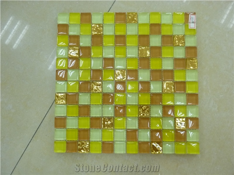 Tiles Of Crystal Mosaic Stones Hotel Decoration