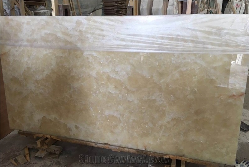 Beige Ice Wood Onyx for Walling