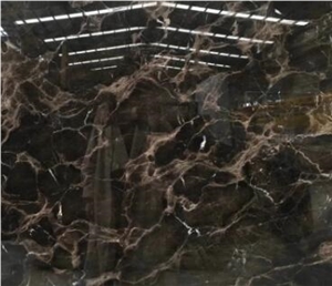Chinese Brown Marble with White Veins