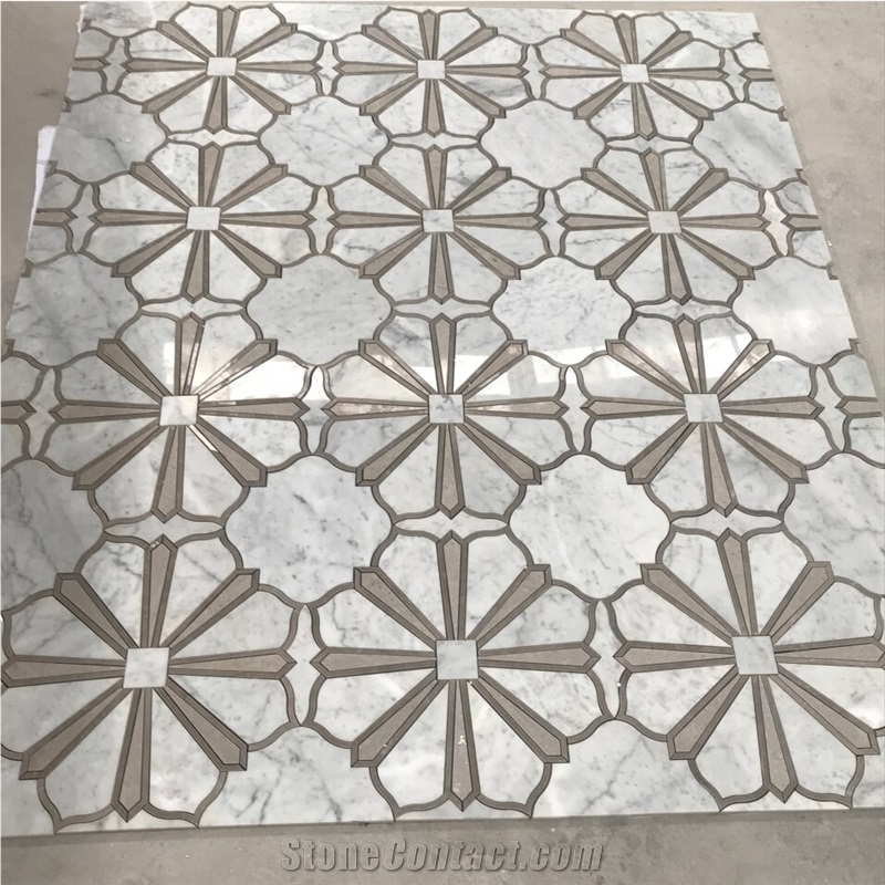 Floor Tiles Waterjet Marble Mosaic
