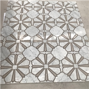 Floor Tiles Waterjet Marble Mosaic