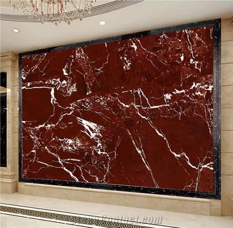 High Quality Luxury Vein Red Marble