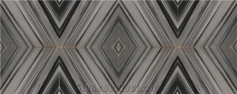 Marmara White and Black Marble Slab Tiles